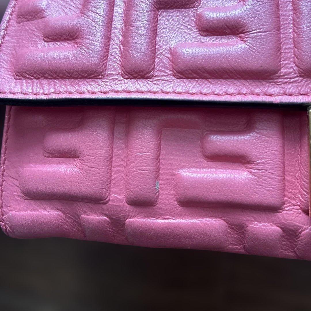FENDI ピンクレザー 長財布　箱付き