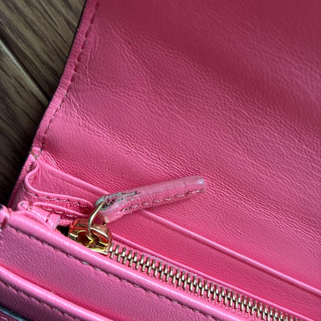 FENDI ピンクレザー 長財布　箱付き