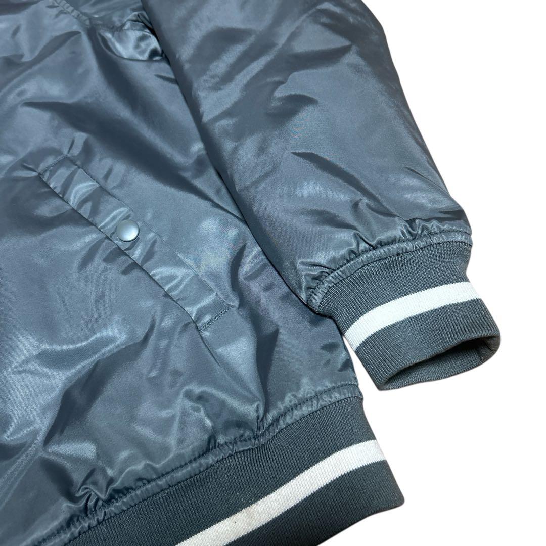 old stussy スタジャン　バックロゴ　　グレー