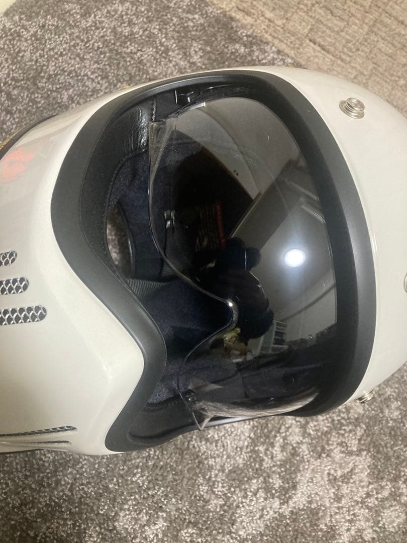 新品未使用品EX-ZERO ヘルメット オフホワイト Mサイズ