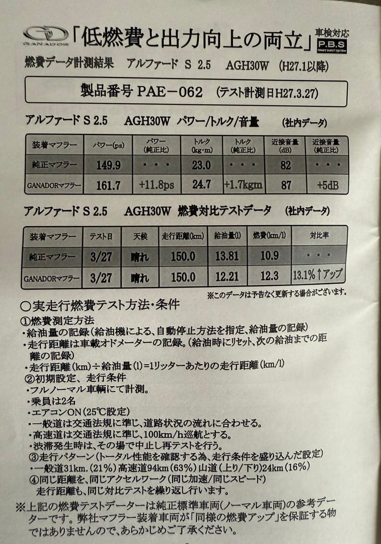 ※1発送も可。アルファード・ヴェルファイアGANADOR ４本出し