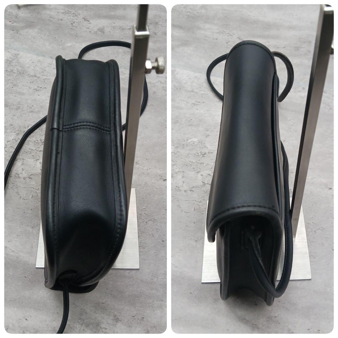 ✨美品✨ オールドコーチ ショルダーバッグ USA製 9888 レザー ブラック