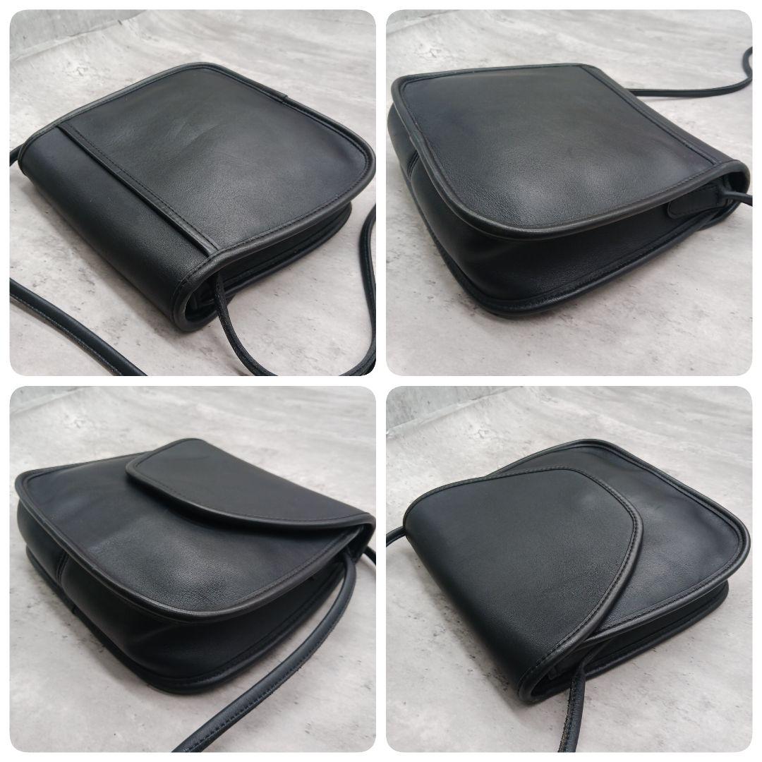 ✨美品✨ オールドコーチ ショルダーバッグ USA製 9888 レザー ブラック