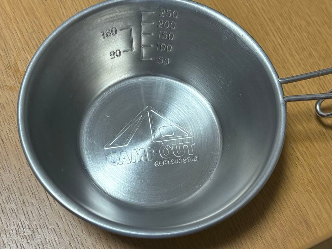 CAMP OUT ステンレス シェラカップ 250ml