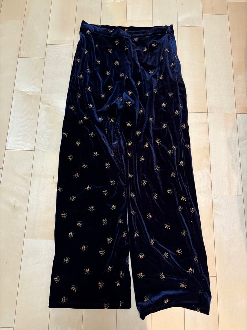 アウトドアプロダクツ　ベロアパンツ　ネイビー　38サイズ