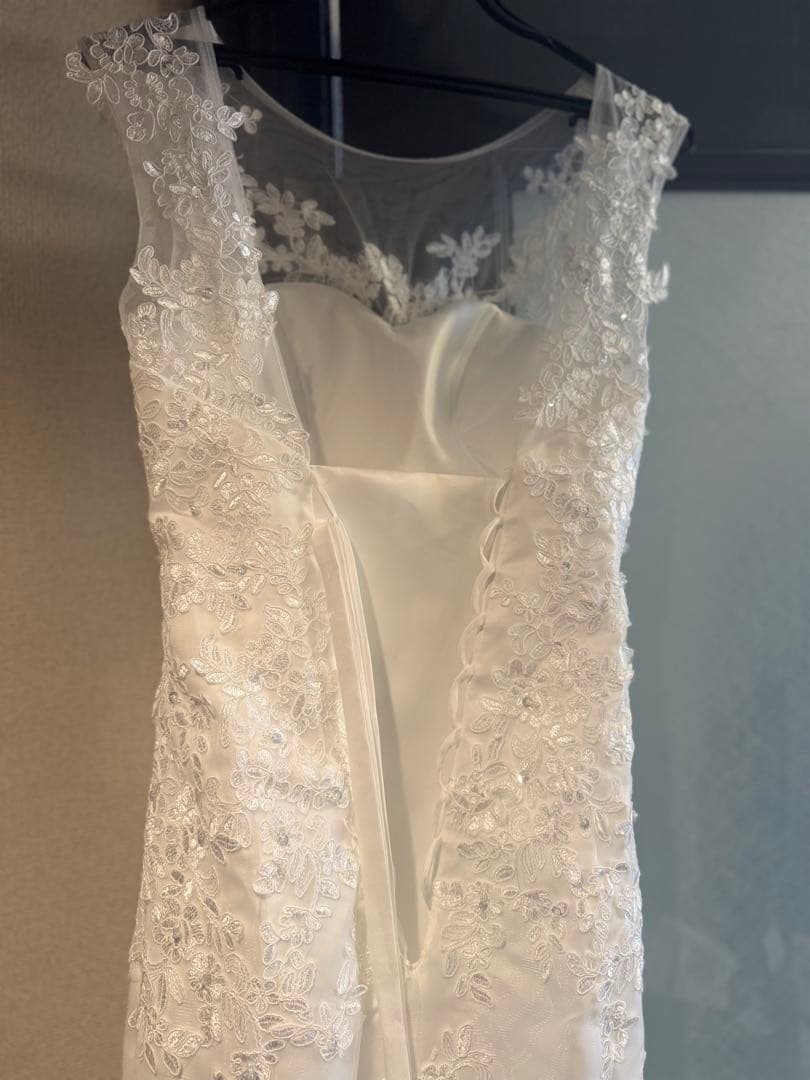 ウェディングドレス マーメイド　レース　S〜M