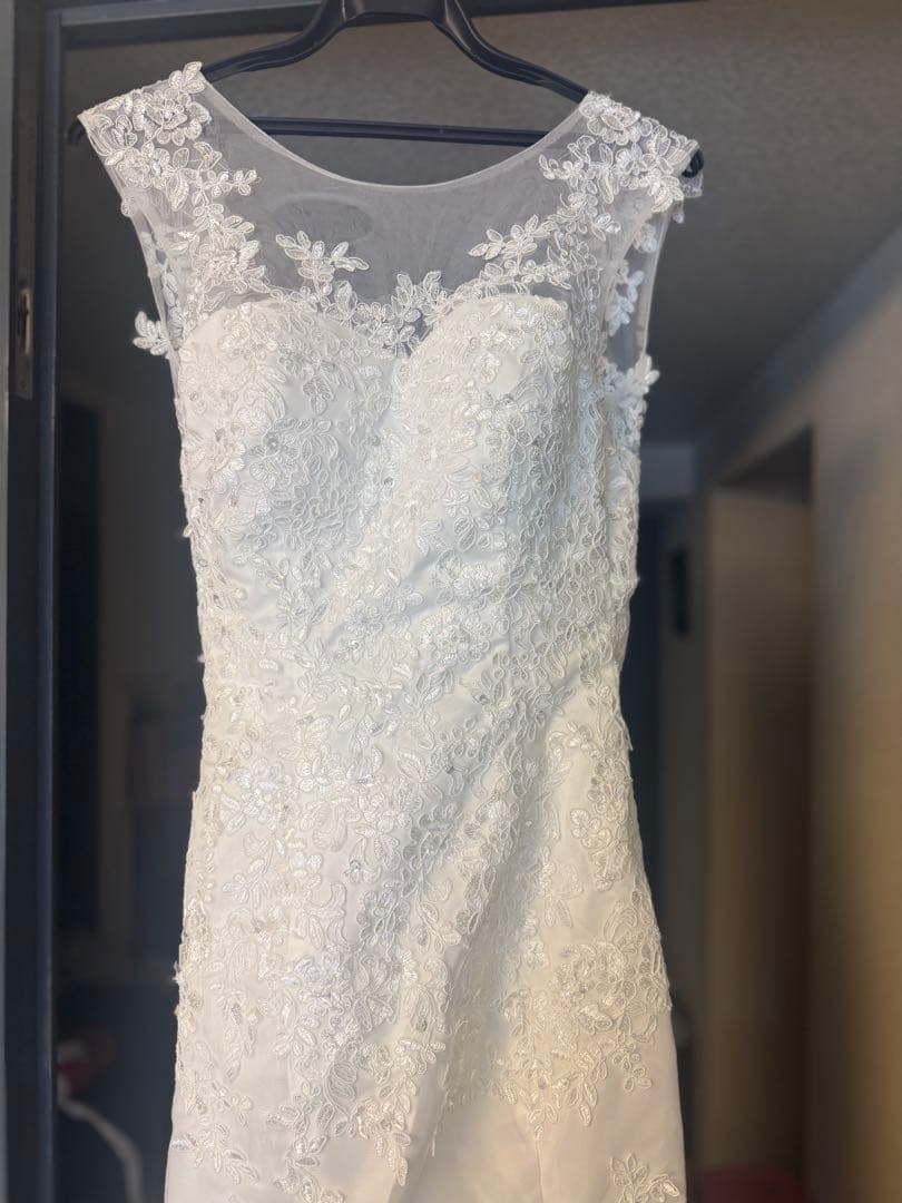 ウェディングドレス マーメイド　レース　S〜M