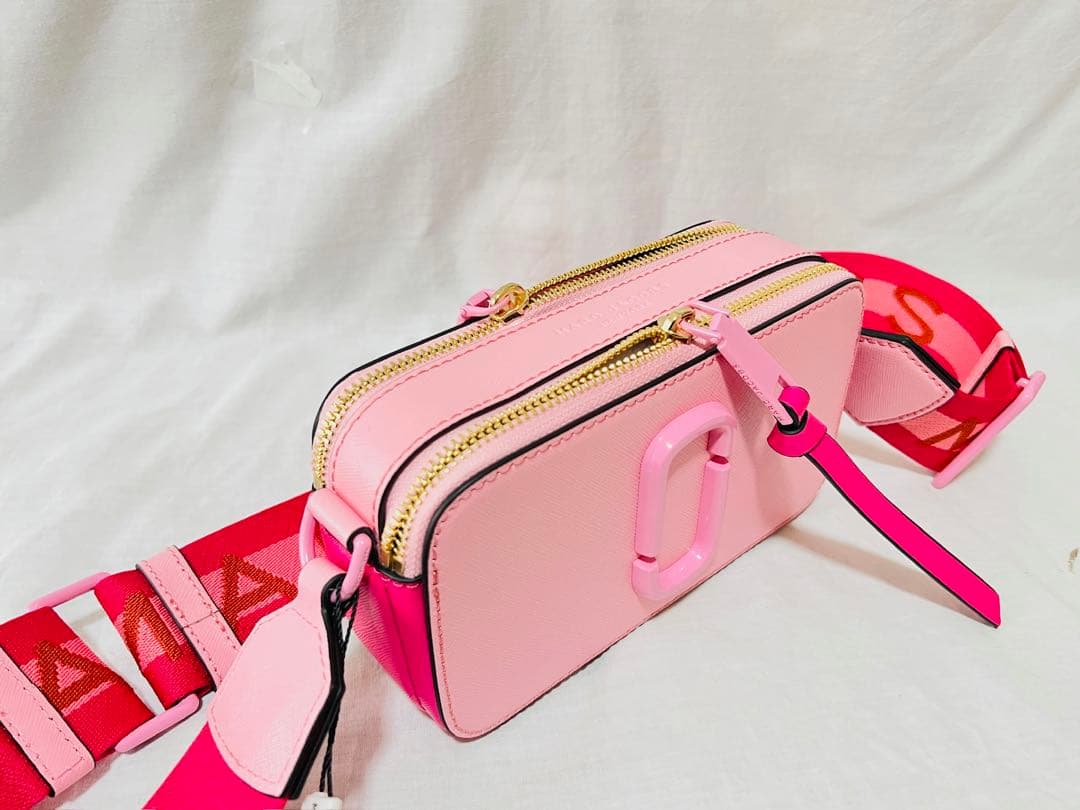 MARC JACOBS スナップショット カメラバッグ ピンクローズ