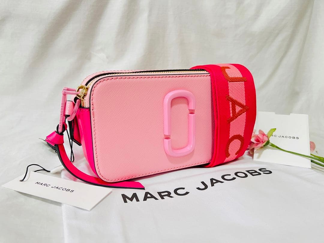 MARC JACOBS スナップショット カメラバッグ ピンクローズ
