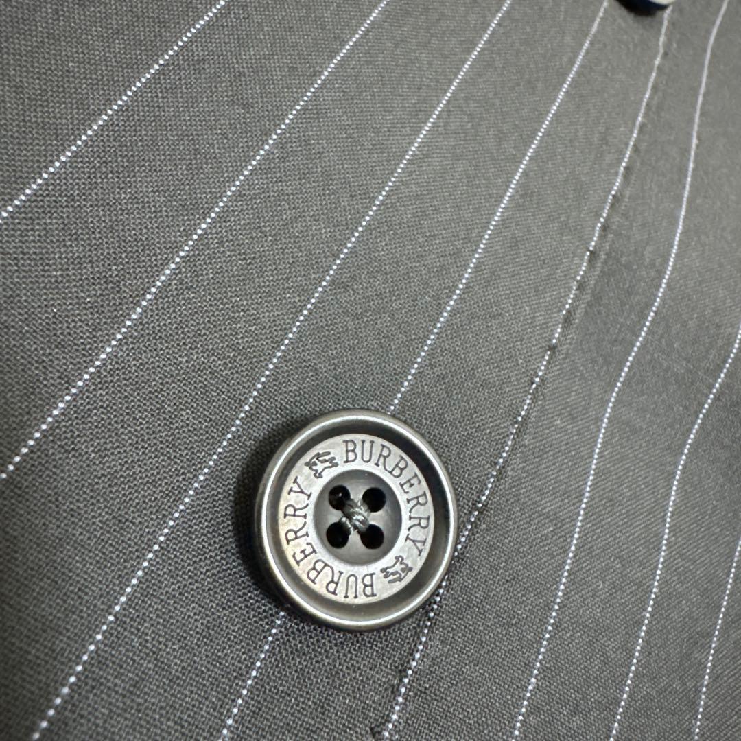 の*い様 【美品】バーバリーブラックレーベル セットアップ ブラック ストライプ