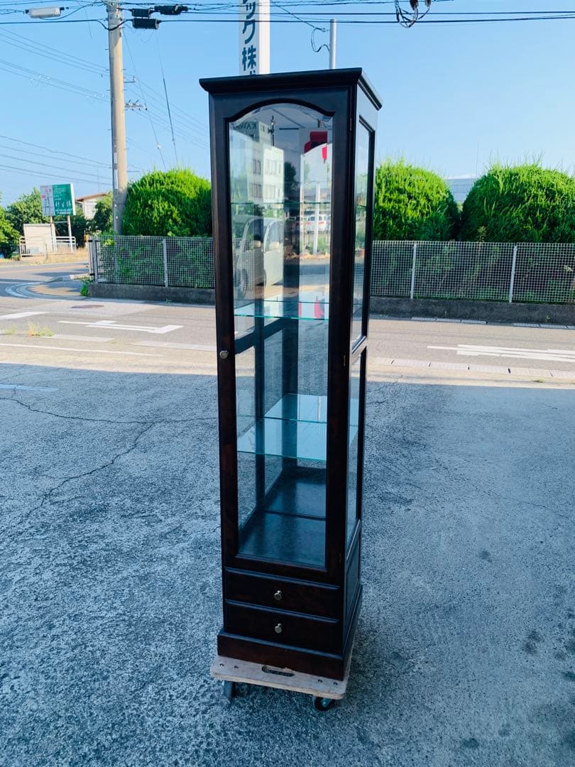 (滋賀県内のみ) キュリオケース ガラスキャビネット
