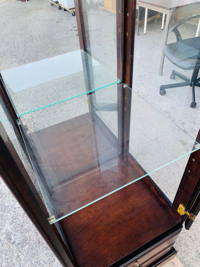 (滋賀県内のみ) キュリオケース ガラスキャビネット