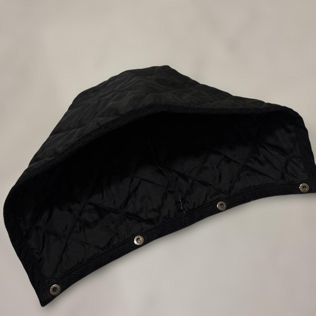 試着のみ✨ラベンハム　キルティング　フーディ　ロングコート　黒　英国製　M38