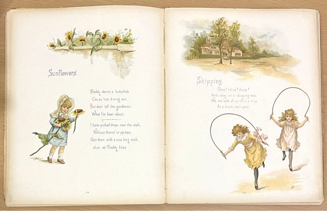 No.203 希少 古書 洋書 絵本 アンティーク ビクトリアン 童謡 児童書