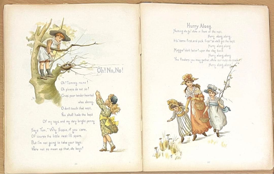 No.203 希少 古書 洋書 絵本 アンティーク ビクトリアン 童謡 児童書
