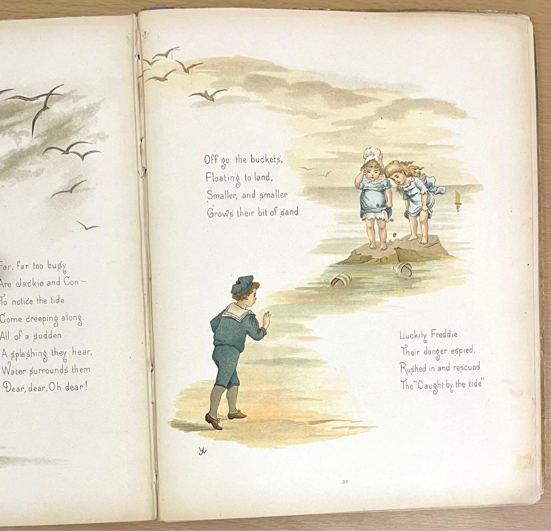 No.203 希少 古書 洋書 絵本 アンティーク ビクトリアン 童謡 児童書