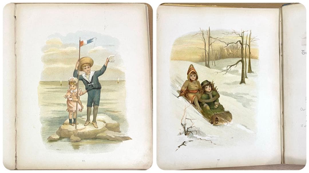 No.203 希少 古書 洋書 絵本 アンティーク ビクトリアン 童謡 児童書