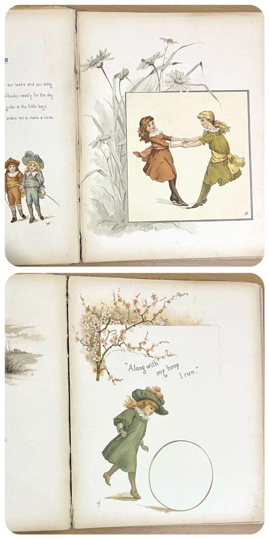 No.203 希少 古書 洋書 絵本 アンティーク ビクトリアン 童謡 児童書