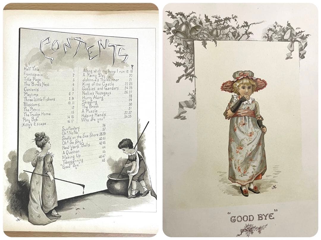 No.203 希少 古書 洋書 絵本 アンティーク ビクトリアン 童謡 児童書