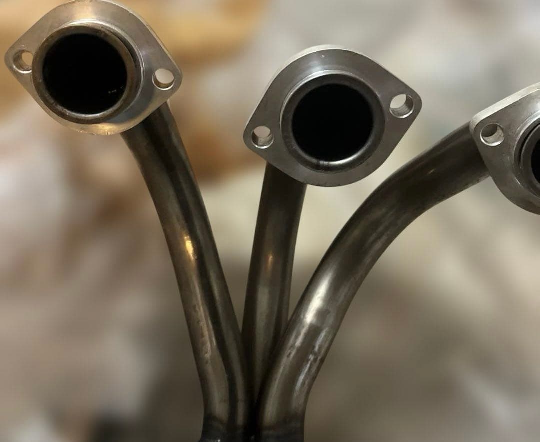 gt380 城北ムラカミタイプメガホンマフラー　140π 無地タイプ