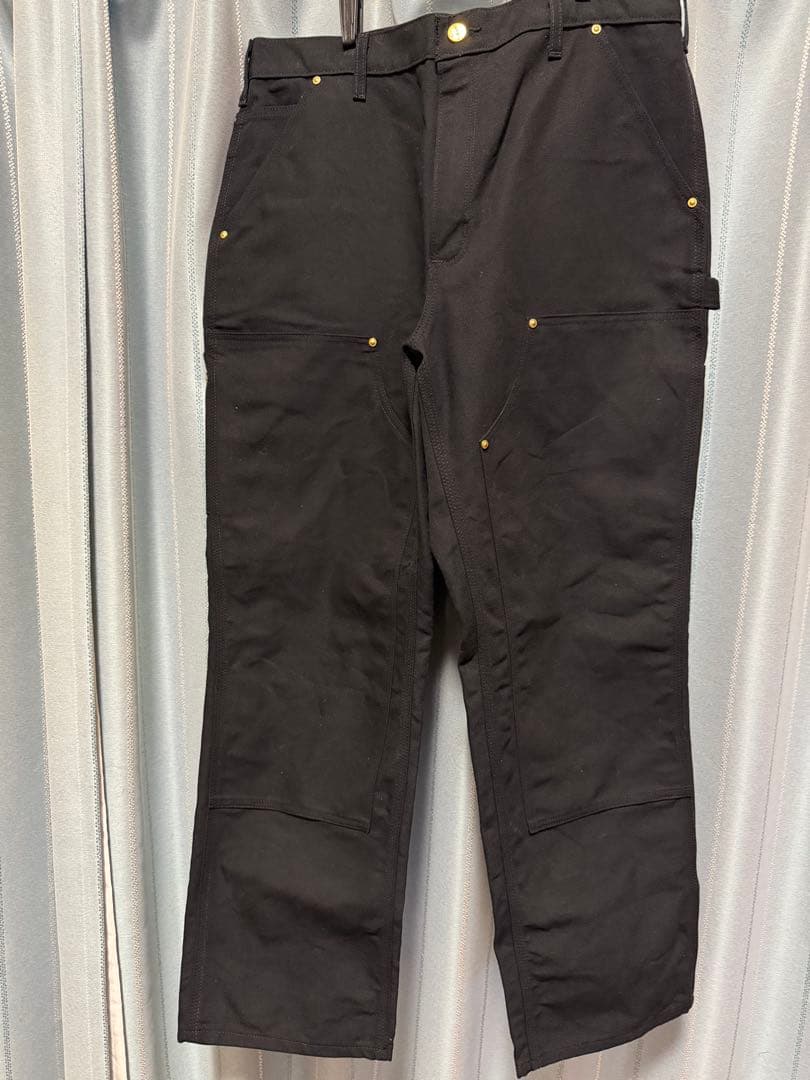 カーハート　ダブルニー　W34L30 ブラック