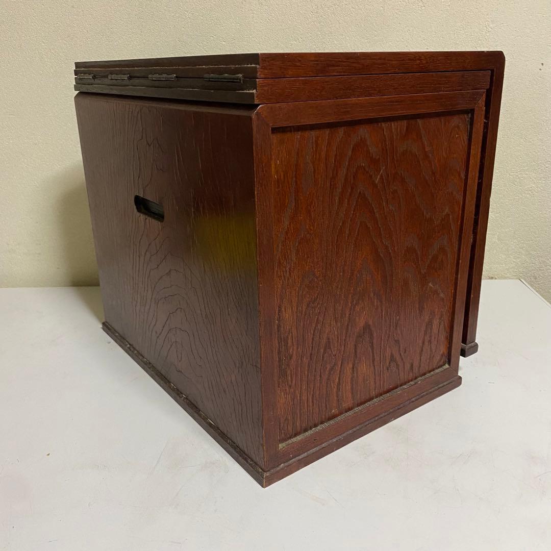 長期自宅保管 折り畳み式 小物入れ 文机 脇机 花台 小物置き 古道具 現状渡し