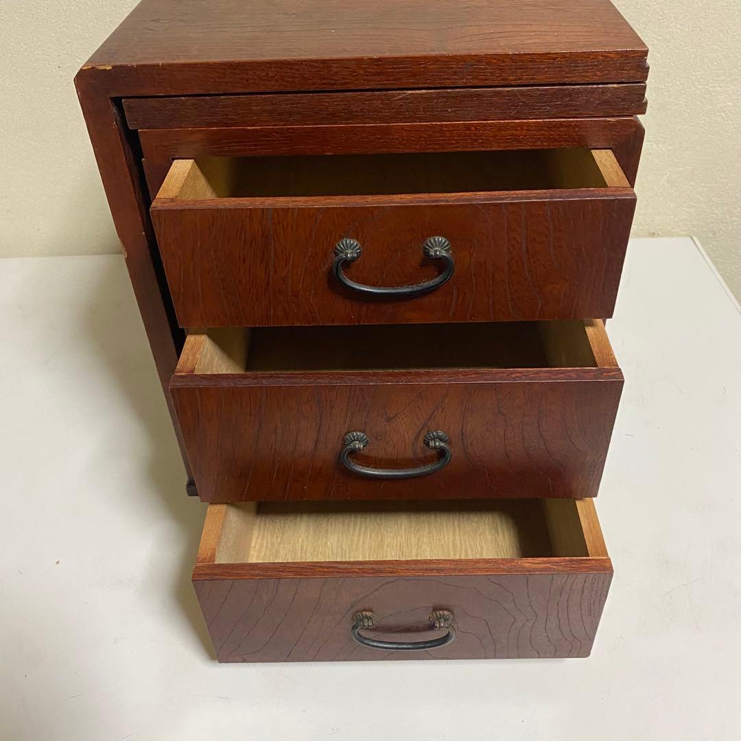 長期自宅保管 折り畳み式 小物入れ 文机 脇机 花台 小物置き 古道具 現状渡し