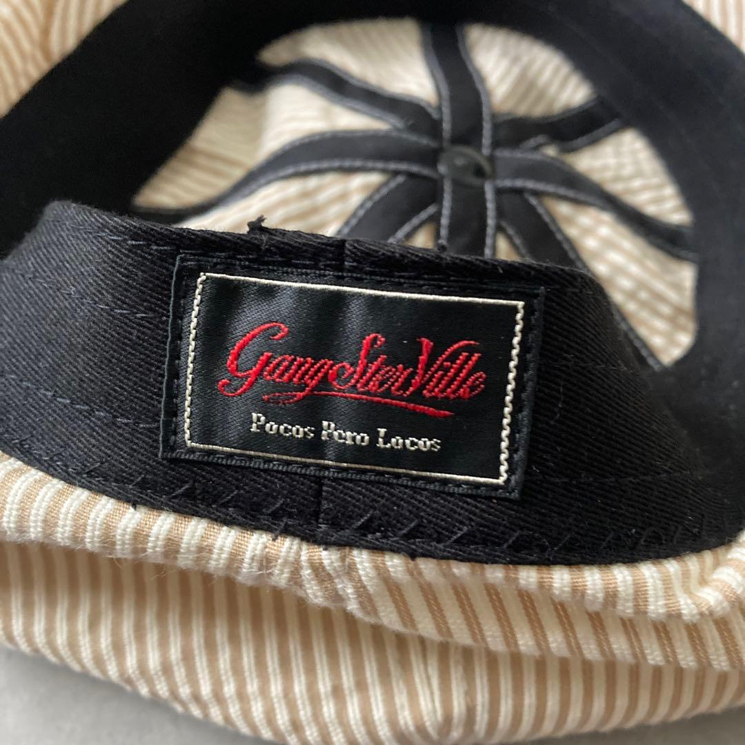帽子 GANGSTERVILLE CIRCLE SIG CASQUETTE BEIGE