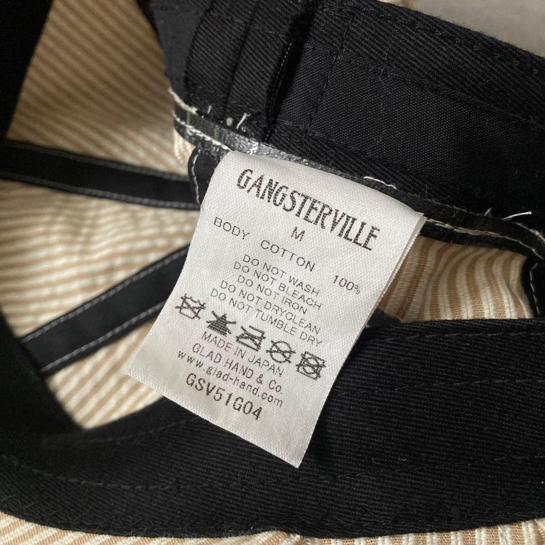 帽子 GANGSTERVILLE CIRCLE SIG CASQUETTE BEIGE