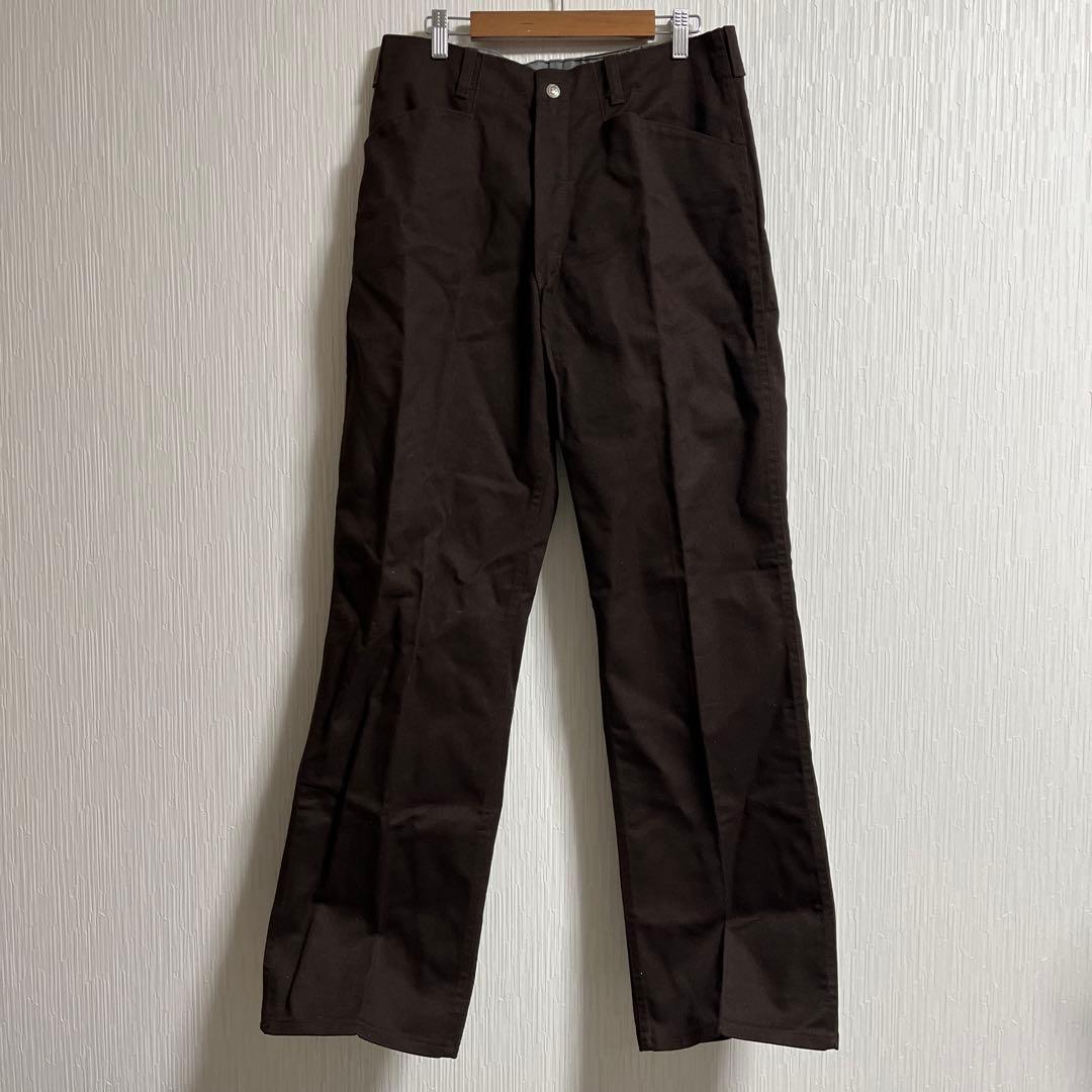 70s BEN DAVIS ベンデイビス　フリスコパンツ　ブラウン　茶　M