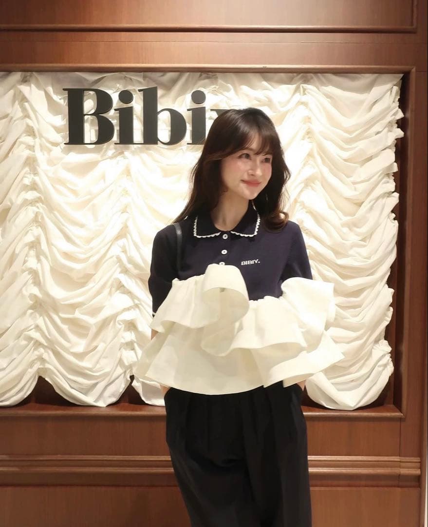 bibiy ポロペプラムトップス