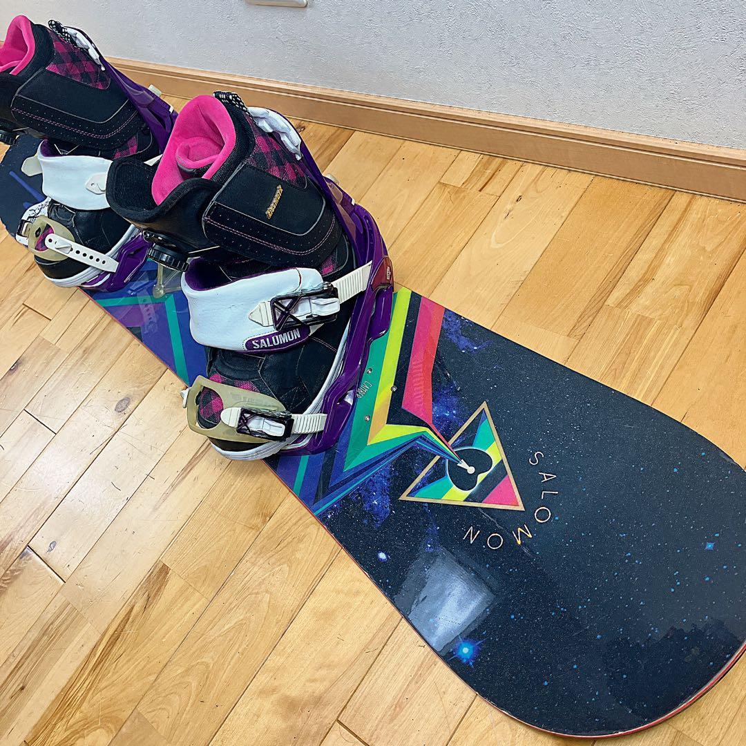 初心者おすすめ Burton サロモンスノーボード セット 138cm BOA