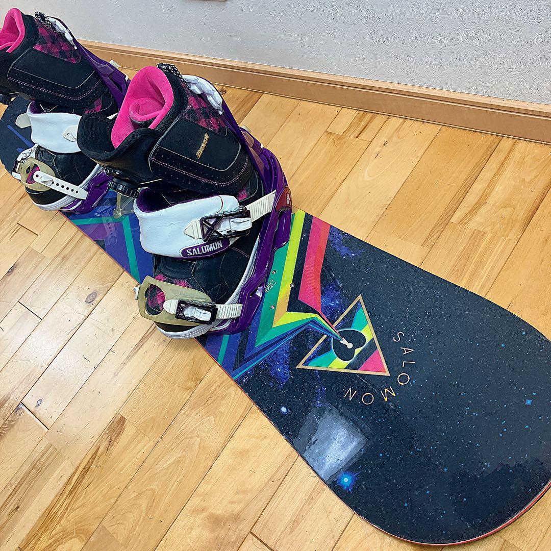 初心者おすすめ Burton サロモンスノーボード セット 138cm BOA