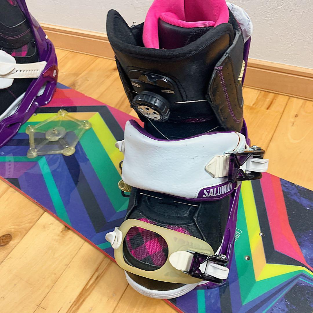 初心者おすすめ Burton サロモンスノーボード セット 138cm BOA