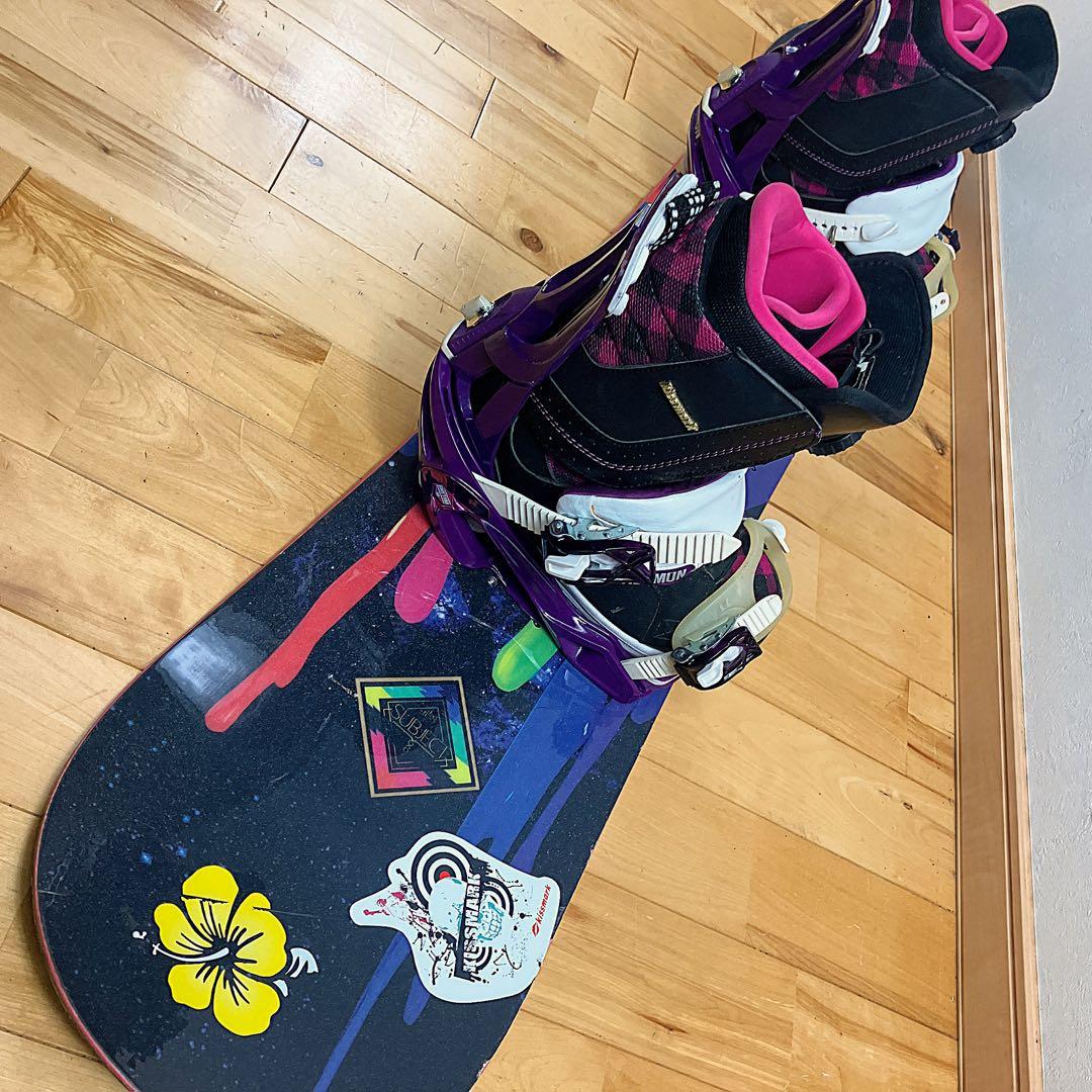 初心者おすすめ Burton サロモンスノーボード セット 138cm BOA