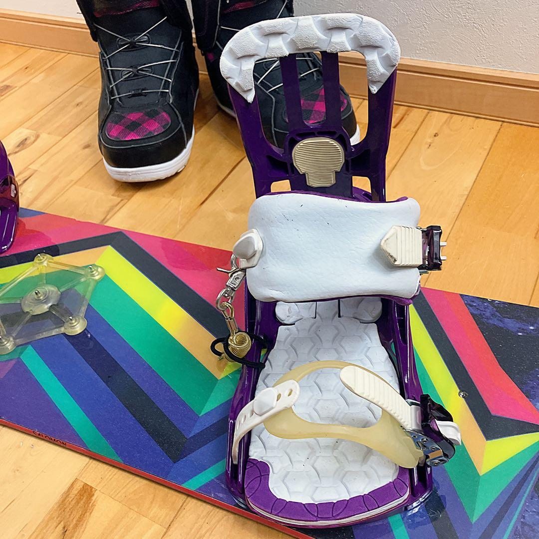 初心者おすすめ Burton サロモンスノーボード セット 138cm BOA