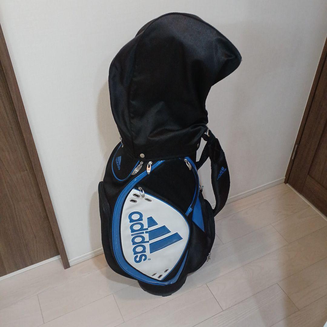adidas キャディバッグ 黒/青