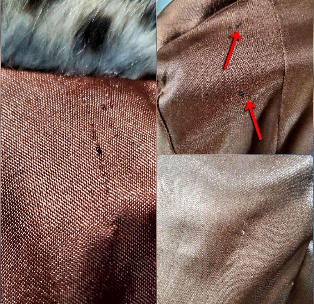 ★毛皮★豹柄★ラビットファーロングコート★S-XS★