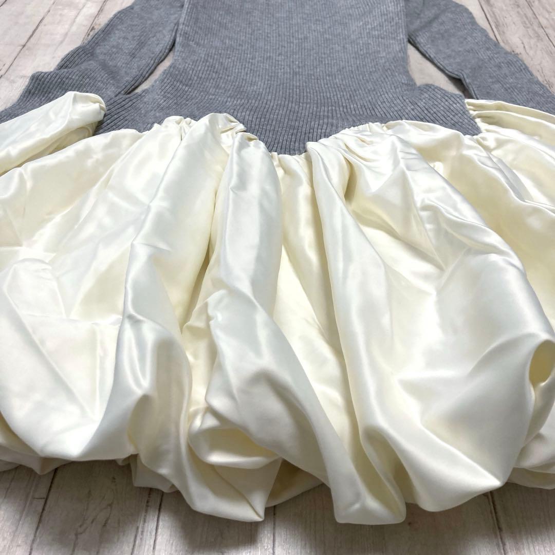 ミストレアス　Scalloped Balloon Knit Dress 三上悠亜