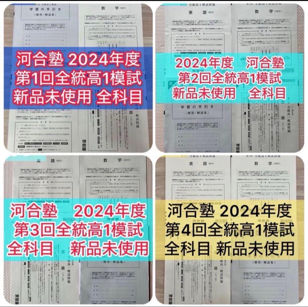 【高1生全4回分】2024年度第1回〜4回 1年分 全科目新品未使用【全統模試】