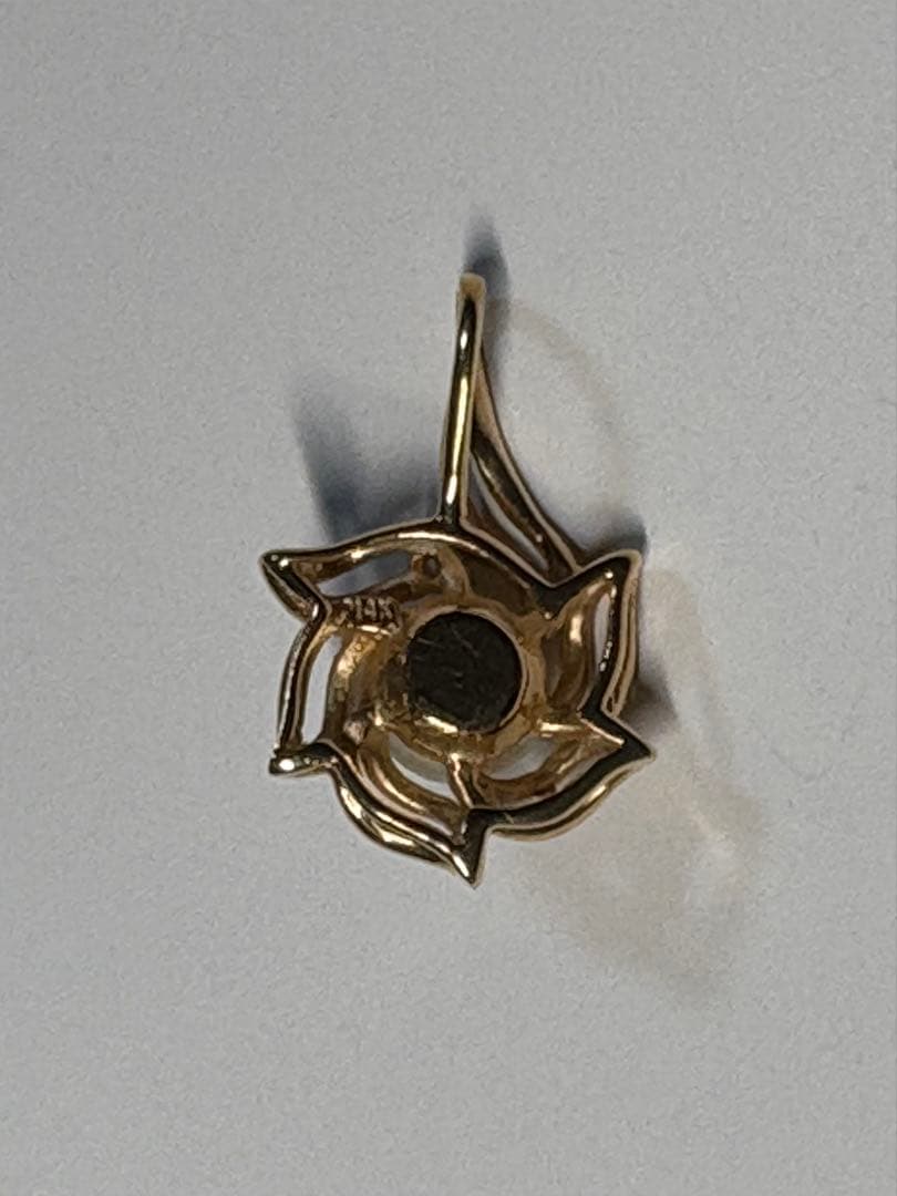 真珠とダイヤ K14ゴールド ペンダントトップ