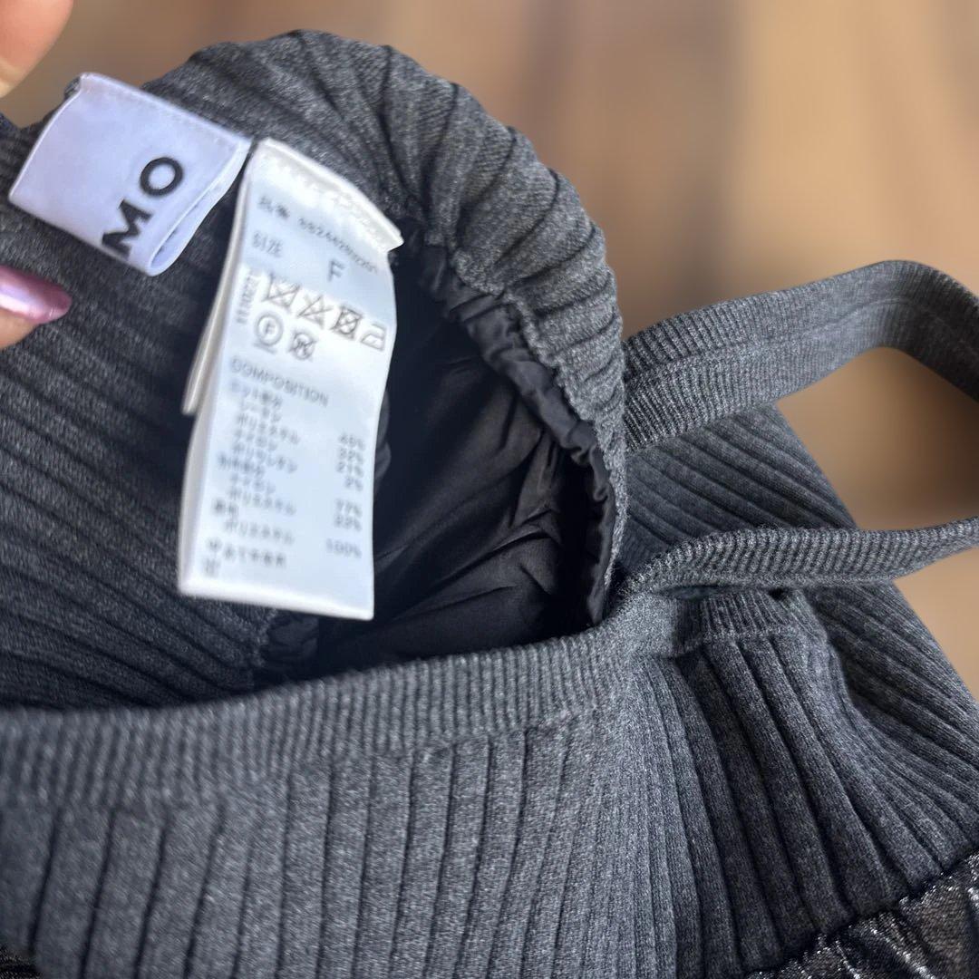 リブ編みフリルビスチェ ommo