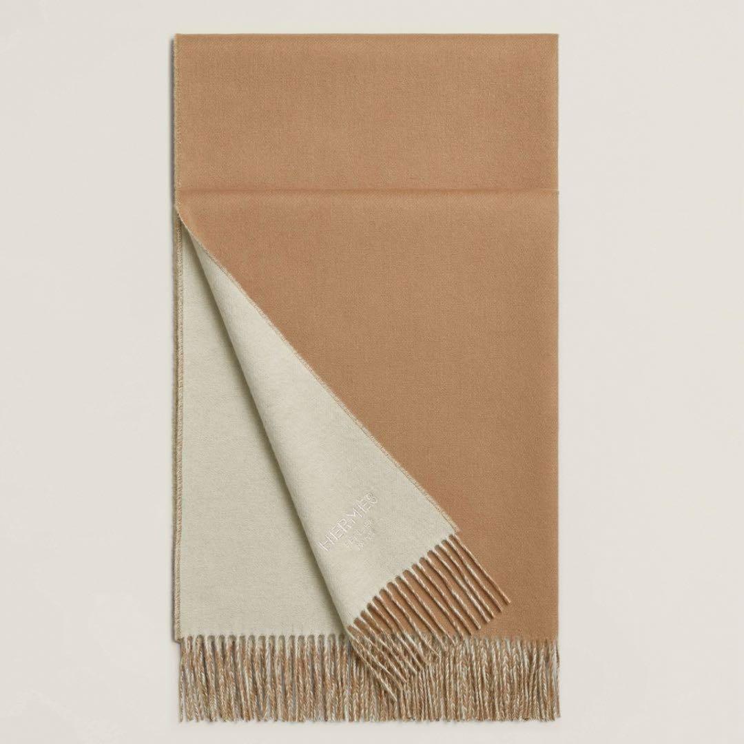 HERMESストールダブルフェイス