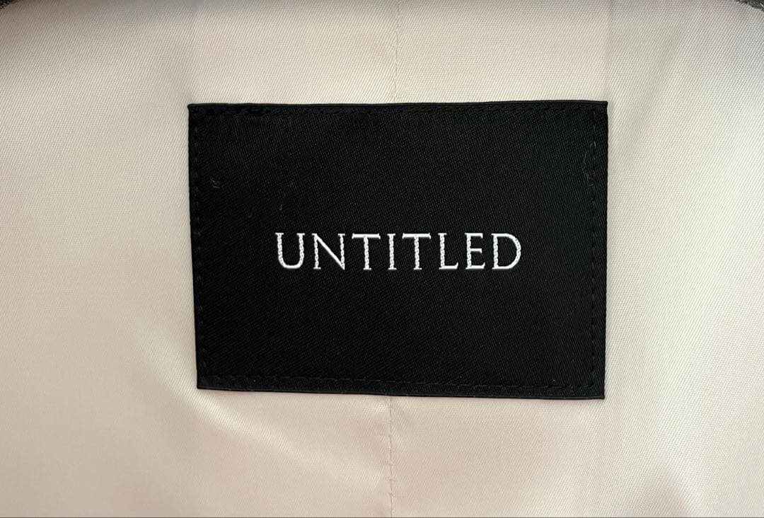 【新品タグ付】今季新作 UNTITLED アンタイトル ウールショートコート S