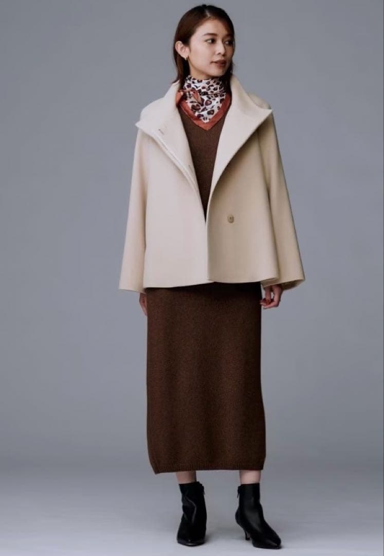 【新品タグ付】今季新作 UNTITLED アンタイトル ウールショートコート S