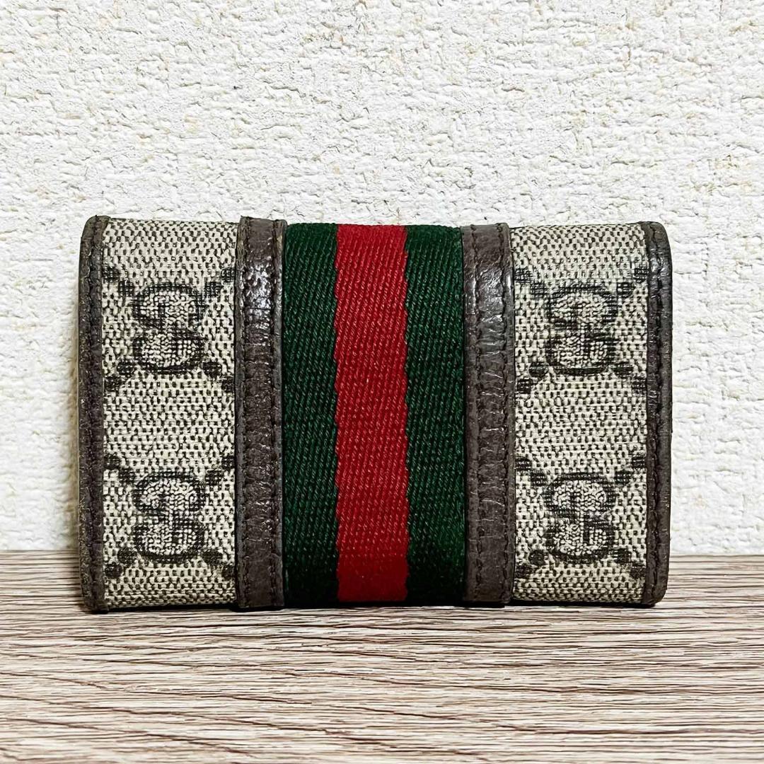 【良品】グッチ オフディア GGマーモントキーケース 6連 603732