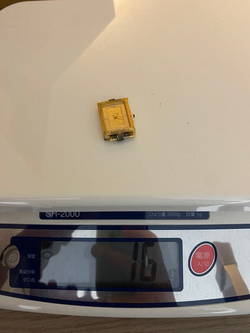 SV925 シルバー 銀製 インゴット 999.9 ゴールド文字盤 時計