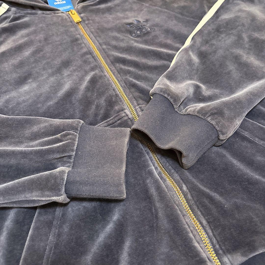 アディダス　adidas　ベロア　ジャージ　セットアップ　XSサイズ
