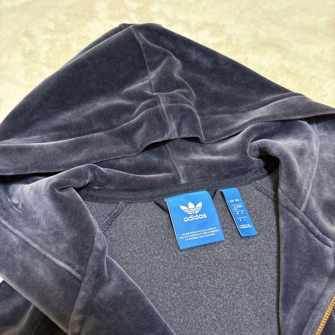 アディダス　adidas　ベロア　ジャージ　セットアップ　XSサイズ