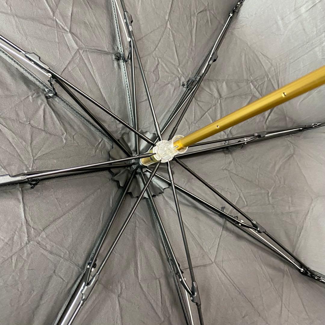 美品✨ポロラルフローレン　黒　折りたたみ傘　日傘　晴雨兼用　フリル　パラソル